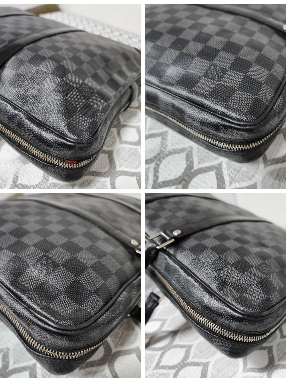 Louis Vuitton Damier Graphite Top Handle Bag Black/Grey